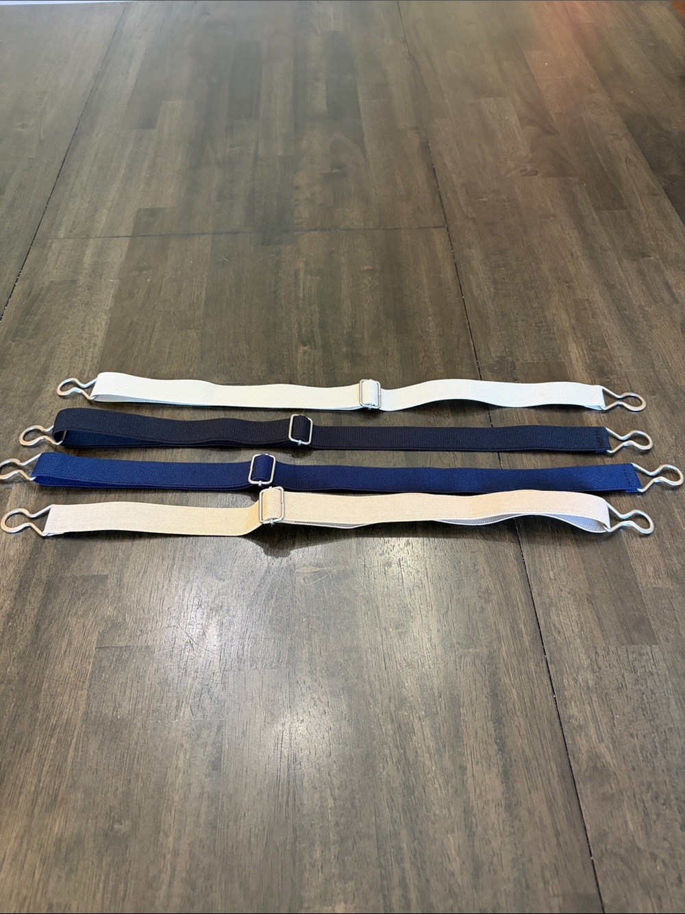 Adjustable Kids Elastic Belts - Black, Navy, Beige, school uniform belts